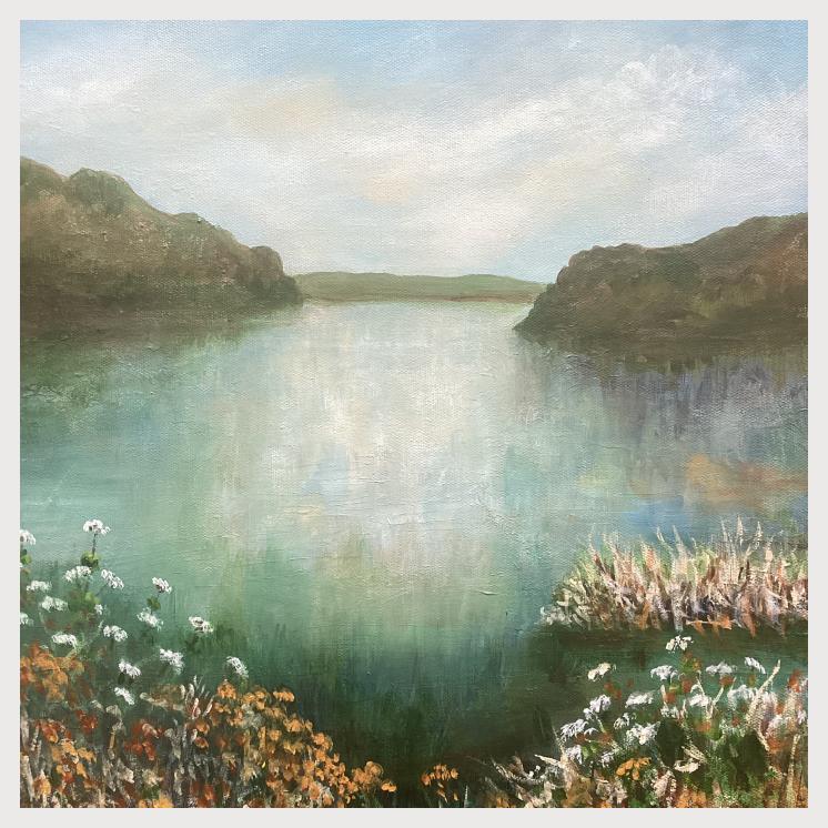 Loe Pool 16x16 acrylic £185